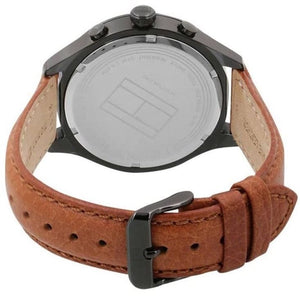 Back view of the Tommy Hilfiger 1791470 watch showing the stainless steel caseback