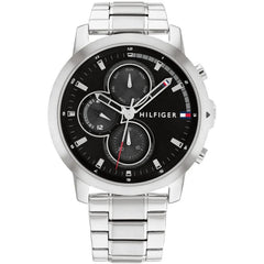 Tommy Hilfiger 1792048 Men's Watch – Silver & Black | Original Tommy Hilfiger