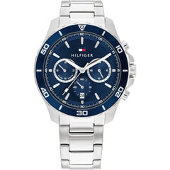 Tommy Hilfiger 1792094 Men's Watch – Silver & Blue | Original Tommy Hilfiger