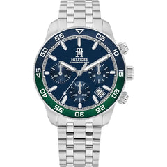 Tommy Hilfiger 1792185 Men's Watch – Silver & Blue | Original Tommy Hilfiger