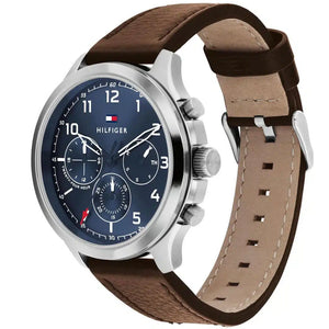 Right side view of Tommy Hilfiger 1791855 showing silver stainless steel case