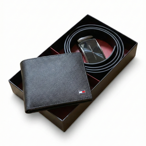 Tommy Hilfiger Gift Set Box containing Wallet and Automatic Belt