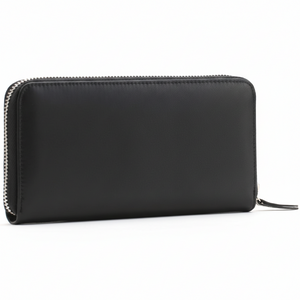 Back view of the Tommy Hilfiger long zip-around wallet showing smooth finish structure.