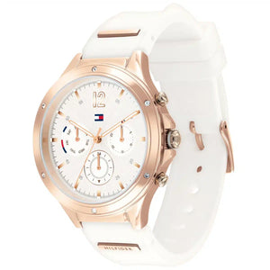 Right side view of Tommy Hilfiger 1782280 showing silver stainless steel case
