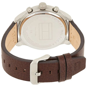 Right side view of Tommy Hilfiger 1791785 showing silver stainless steel case