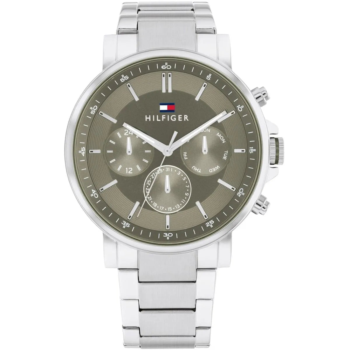 Tommy Hilfiger Tyson 1710587 men's watch silver stainless steel bracelet grey dial