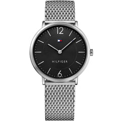Tommy Hilfiger 1710355 Men's Watch – Silver & Black & Stainless Steel | Original Tommy Hilfiger