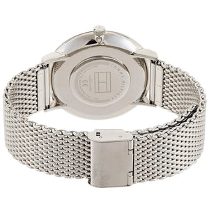 Profile view of Tommy Hilfiger Ultra Slim showing minimal thickness and mesh bracelet