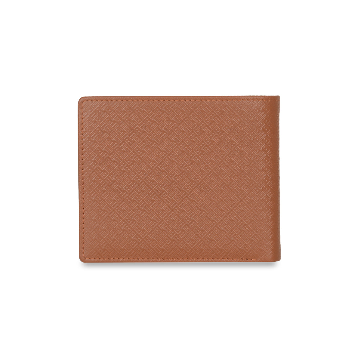 Back view of Tommy Hilfiger Tan Leather Wallet showing textured finish