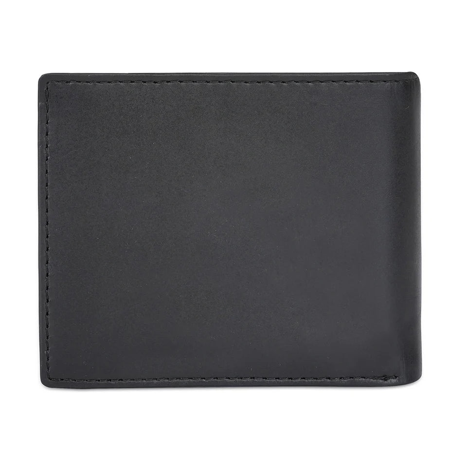 Back view of Tommy Hilfiger Black Leather Wallet