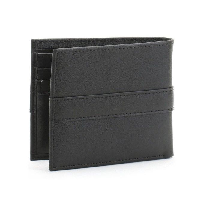 Full view of Tommy Hilfiger Black Leather Wallet for Men