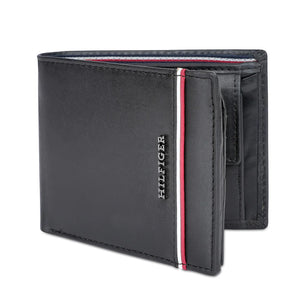 Angled interior view of Tommy Hilfiger Wallet showing Coin Pocket and Card Slots