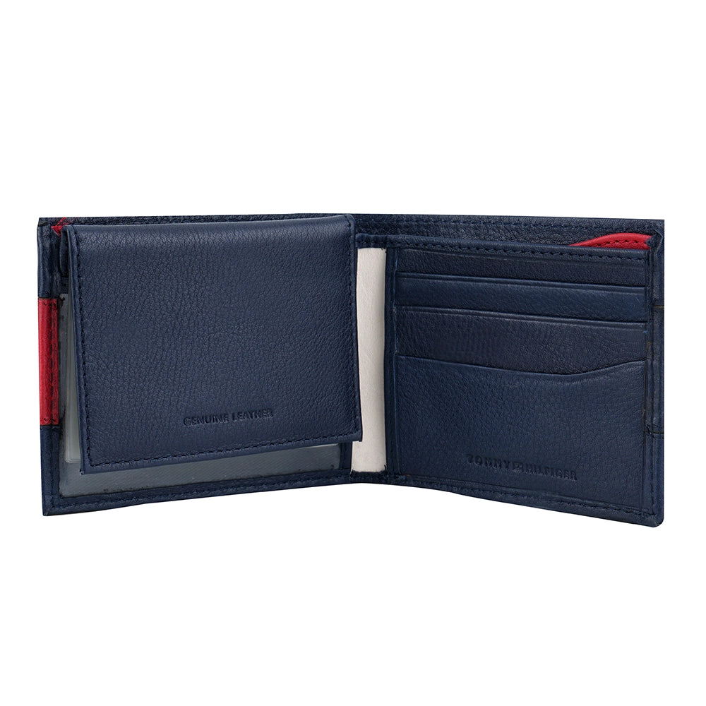 Open view of Tommy Hilfiger Wallet with Coin Pocket and ID Window