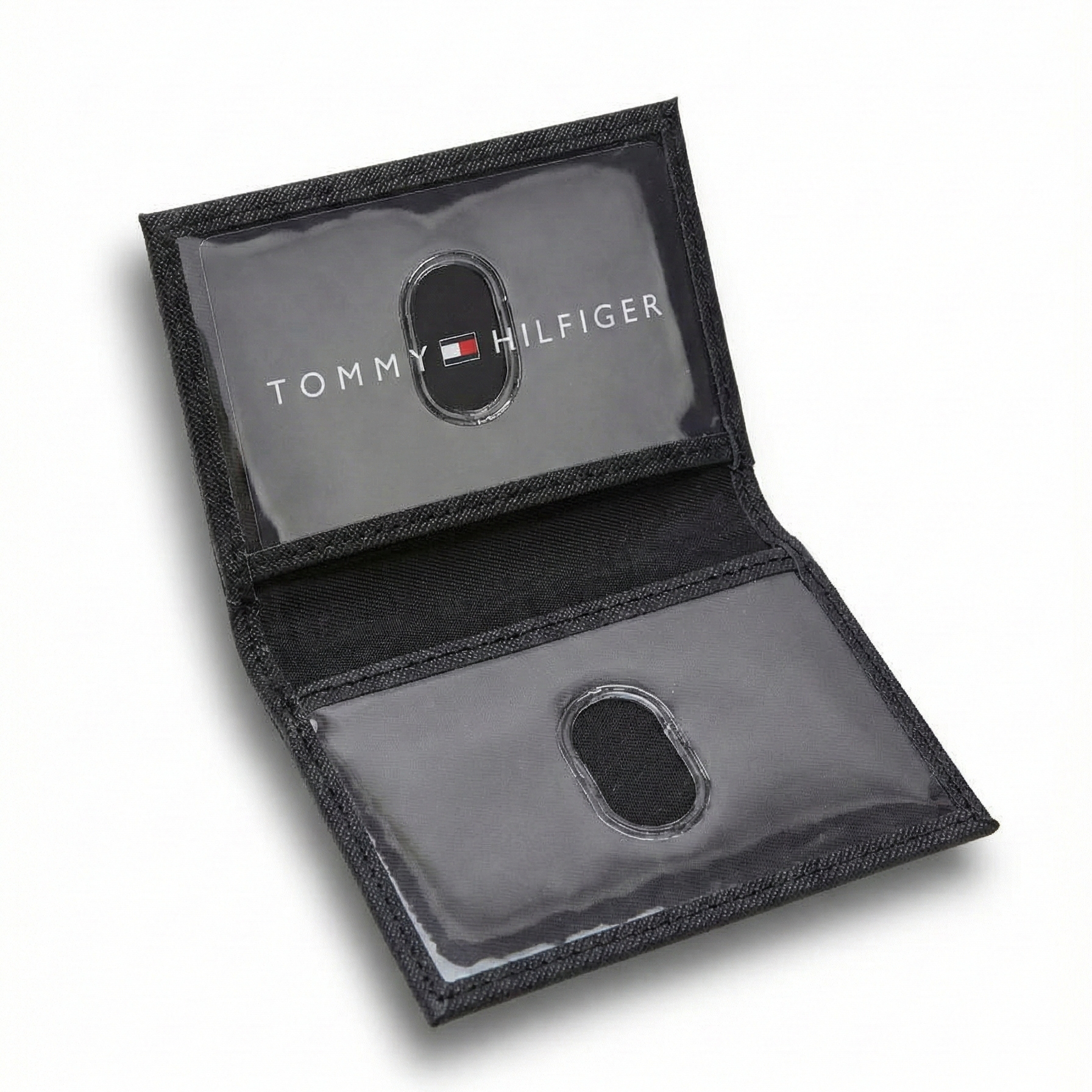 Black cardholder with Tommy Hilfiger logo on 