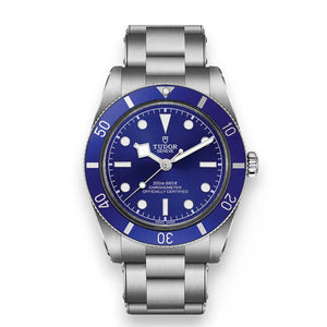 Tudor Black Bay 58 M79030B-0001 men's automatic dive watch, 39mm stainless steel case, navy blue dial, steel bracelet – front view