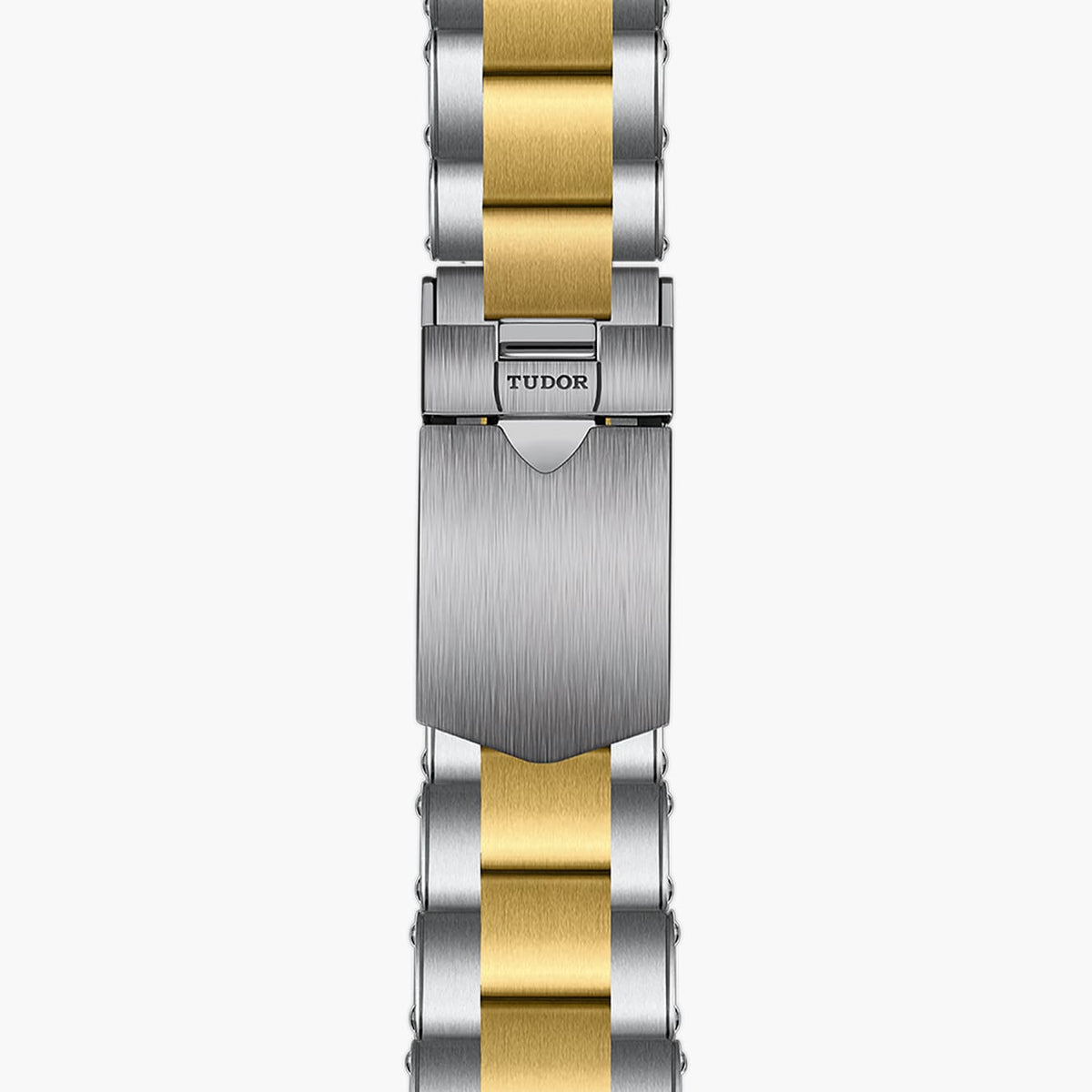 Tudor Black Bay GMT S&G M79833MN-0001 men's GMT watch, 41mm steel and yellow gold case, black dial, brown and black bezel, two-tone bracelet – bracelet clasp view