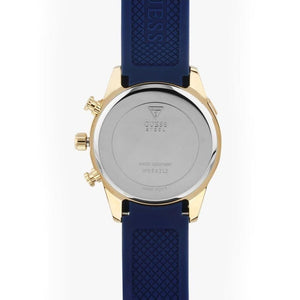 Stainless steel caseback of Guess W0562L2 with logo engraving