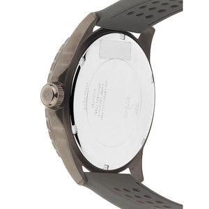 Stainless steel caseback of the Guess W1108G6 with authentic brand engravings