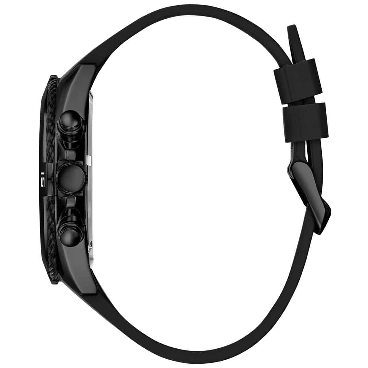 Side profile of Guess Surge W1168G2 watch case