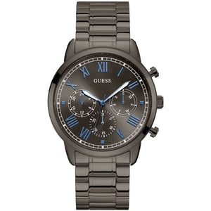 Guess Hendrix W1309G3 men's watch with full gunmetal grey finish and stainless steel link bracelet